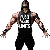YeeHoo Men's Workout Hooded Tank Tops Bodybuilding Muscle Shirt Sleeveless Gym Training Hoodies
