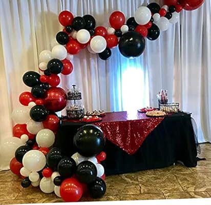 Red Black White Balloons Garland Arch Kit Birthday Party Balloon Decorations Bidal Baby Shower Balloons Weeding Bachelorette Party Backdrop Buy Online At Best Price In Uae Amazon Ae