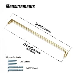 Goo-Ki Brushed Brass Zinc Alloy Cabinet Pull,Modern