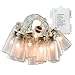 Dailyart 40LED String Light Starry Light for Gardens, Home, Wedding, Christmas Party, Battery-Powered (White)