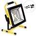 T-SUN 50W LED Work Light, Rechargeable Portable Flood Light， Waterproof Security Emergency Light for Outdoor, Camping, Working