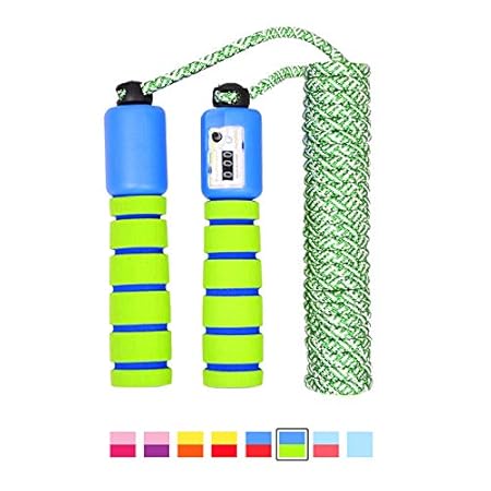 LAKIND Springseil Speed Rope,Springseil Kinder mit Zähler&Komfortablen Griffen für Fitnesstraining und Boxen