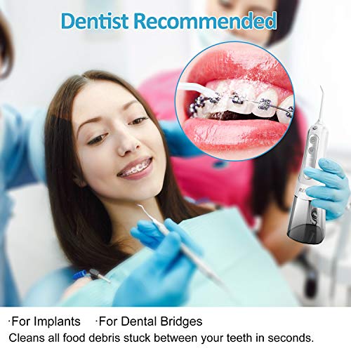 image for Water Flosser, Cordless Electric Oral Irrigator, 300ML Portable and Re