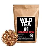 Coconut Chai, Organic Rooibos Premium Loose Leaf Tea, Wild Tea #1 Herbal Chai Tea (8 ounce)