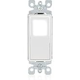Leviton 15 Amp Decora LED Illuminated Light Wall Switch Single-Pole, L5611-2W, White
