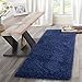 Ottomanson Indoor Solid Shag Design Rubber Back 2x5 Soft Pile Shag Runner Rug for Hallway, Entryway, Kitchen, Living Room, Bedroom, Bathroom, 20
