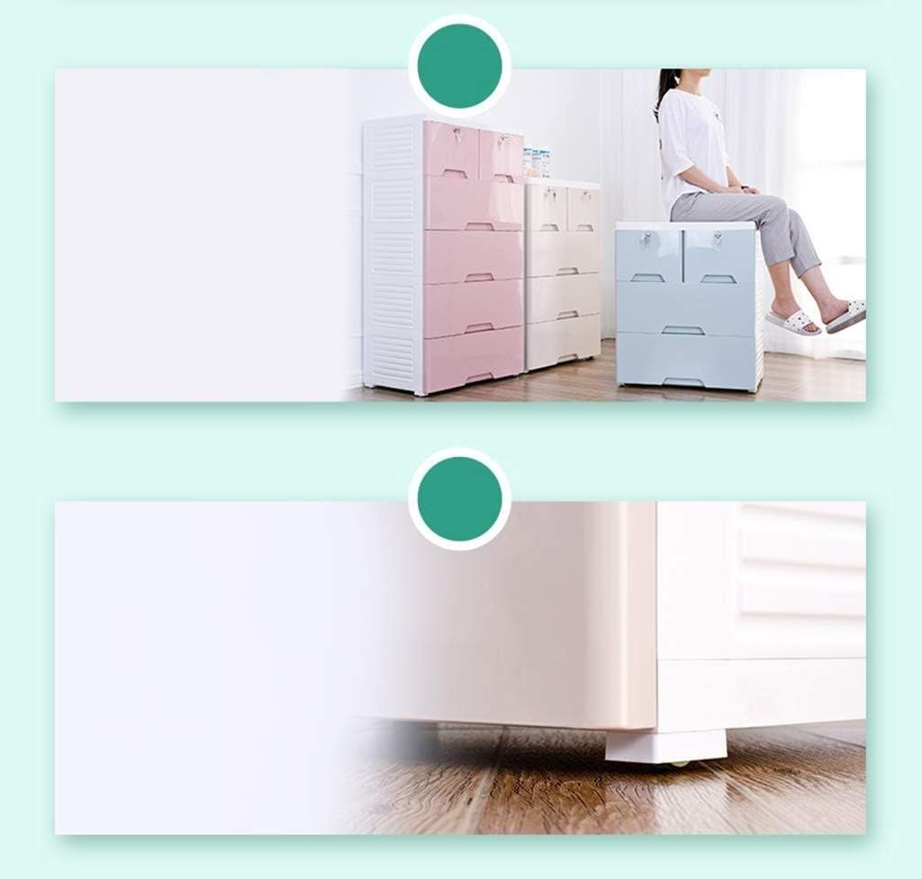 Wyyggnb Storage Tower Storage Drawers, Multi-Layer Chest of Drawers, Children's Room Drawer Type Storage Box Hall Locker Living Room Sundries Finishing Cabinet (42 50 123CM) (Color : B): Home & Kitchen