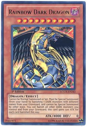 Amazon 遊戯王 英語版 Lcgx En243 Rainbow Dark Dragon 究極宝玉神 レインボー ダーク ドラゴン ウルトラレア 1st Edition トレカ 通販