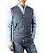 Zerdocean Men's Solid Color Button-Down Wool Sweater Vest Cardigan