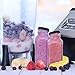 8 Ounce Glass Drink Bottles, Pack of 8 Glass Water Bottles with Lids, Great for storing Juices, Smoothies, beverages, Kombucha and More, Quality Material - Dishwasher Safe (8 Pack)