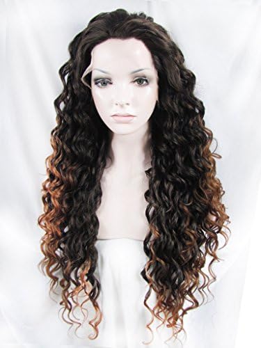 Imstyle Beyonce Hair Wig Synthetic Lace Front Wig Long Small Curly Two Tone Blonde Mixed Color
