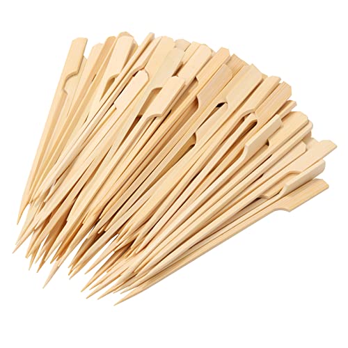200 PCS Bamboo Skewers for Appetizers, 4.7 Inch Toothpicks, Cocktail