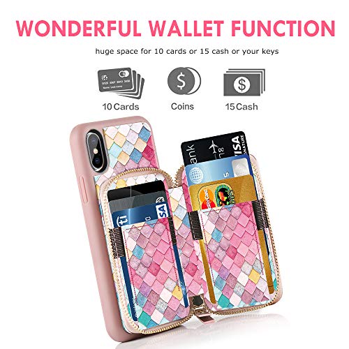 image for ZVE Case for iPhone Xs Max Case, 6.5 inch, Walllet Case with Credit Ca