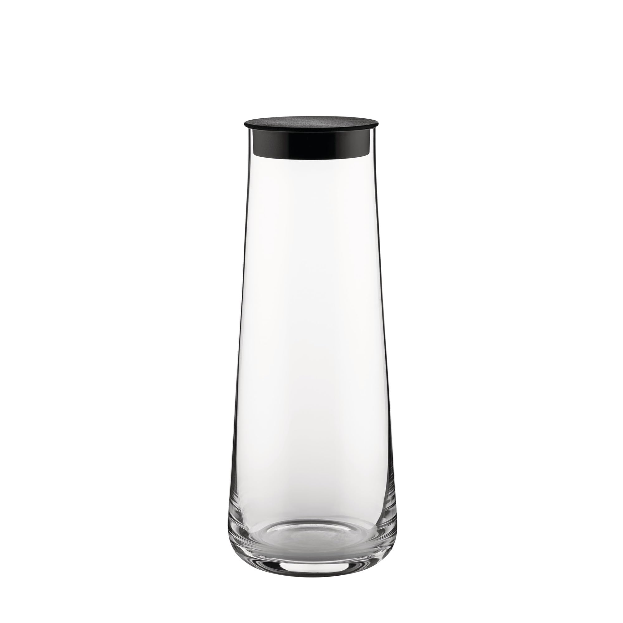 Alessi Eugenia NF09/3100 - Designer Carafe with Silicone Stopper, Minimalist Aesthetic, in Crystal Glass, 110 cl