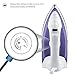 ZZ ES23621 Light Weight Steam Iron with Nonstick Soleplate, White/Purple