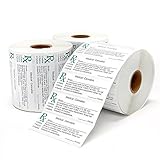 Medical Cannabis Dispensary Labels - 1000 Labels per Roll - 1 Roll - Compliance Protection - California, Colorado, Washington, Nevada, Oregon, all US States Stickers - 2017 - by California Containers
