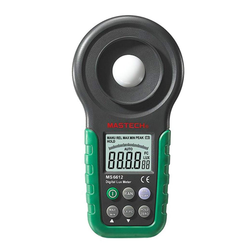 MASTECH MS6612 digital multifunción LCD Lux Light Meter luxómetro
