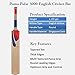 Puma English Willow Cricket Bat Pulse 3000 Full Size Light Weight Parallel Grains