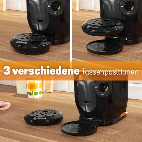 Tassimo Style friendly Kapselmaschine TAS112E, über 70 Getränke, geeignet für alle Tassen, vollautomatisch, nachhaltig, platzsparend, 1400 W, schwarz