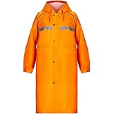 Coralrain Long Hooded Raincoat Safety Waterproof Emergency Rain Jacket Poncho for Men Women Adults