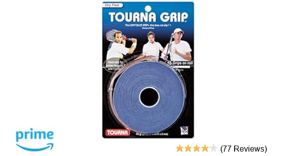 Amazon.com : Tourna Grip Original Dry Feel Tennis Grip (10/Roll Pack) : Tennis Racket Grips : Sports & Outdoors