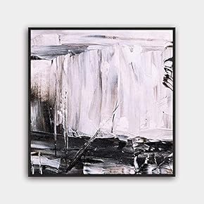 Framed Canvas Wall Art Abstract Color Painting Canvas Prints Home Artwork Decoration for Living Room,Bedroom - 16x16 inches