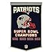 New England Patriots 24x36 Genuine Wool Super Bowl Champions Dynasty Banner NFL NWT
