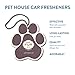 One Fur All Pet House Air Freshener - Lavender Green Tea Pack of 4 - Non-Toxic, Pet-Friendly Air Freshener for Small Spaces & Car - Hanging Odor Eliminator