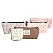 BcPowr 5pcs Multifunctional Portable Flower Floral Canvas Pen Holder,Purse Pouch Bag,Pen Bag Cosmetic Bag