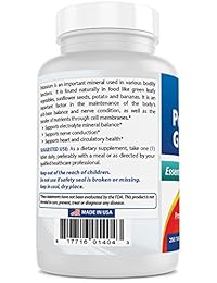 Best Naturals Potasio Gluconate Suplemento 595 mg Tablet, 250 Count
