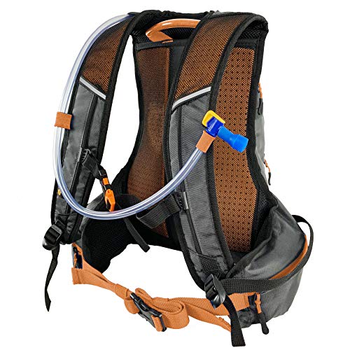 Chameleon Hydration Backpack Pack – Perfect Camel Bag for Running, Cycling and Hiking – 2L Water Bladder Included - Thumbnail 5