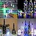 Sanniu Bottles Lights, 12 Packs Cork Copper Starry Wine Bottle Fairy Lights for Bottle, Battery Operated Beer Bottle Lights Kit for Bedroom, Parties, Wedding, Decoration (2m/7.2ft Multi Color)