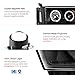 VIPMOTOZ [For 2002-2005 Compatible with Dodge RAM 1500 2500 3500] LED Halo Ring Black Projector Headlight Headlamp Assembly, Driver & Passenger Side