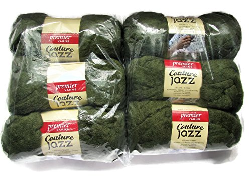 Couture Jazz Yarn, 6-Pack (Olive)