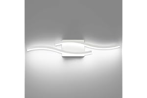 PRESDE 24in Dimmable Modern LED Vanity Light, Bathroom Light Fixtures Over Mirror, Brushed Nickel Bathroom Vanity Lighting bar