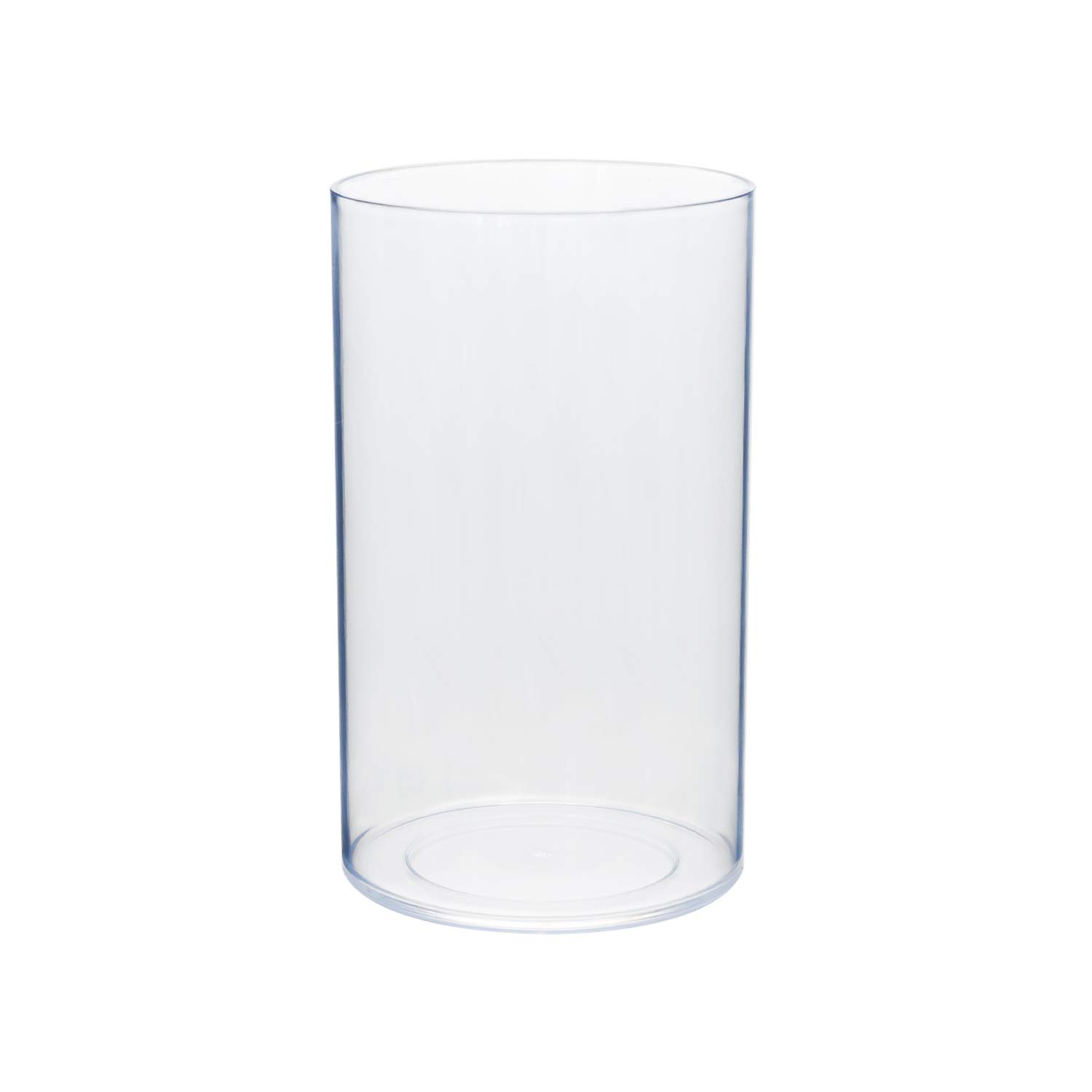 Royal Imports Flower Vase Acrylic Cylinder - Decorative Centerpiece for Home or Wedding - Non Breakable Plastic, 5"X8" Tall Round - Clear