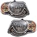 Brock Replacement Set Driver and Passenger Halogen Headlights Compatible with 2005-2007 Town & Country Van with 119