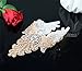 Rose Gold Applique Bridal Rhinestone Applique Wedding Belt Applique Pearl Beaded Applique