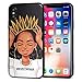 iPhone XR Case African American Afro Girls Women Slim Fit Shockproof Bumper Cheap Cell Phone Accessories Thin Soft Black TPU Protective Apple iPhone XR Cases (09)