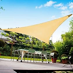 Artpuch Sun Shade Sail Canopy 10'x10'x10' Sand