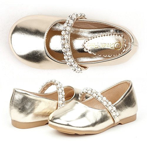 DREAM PAIRS Toddler Girl's Mary Jane Casual Slip on Ballerina Flats