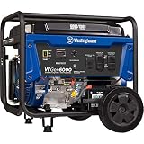 Westinghouse WGen6000 Portable Generator 6000 Rated & 7500 Peak Watts, Gas Powered, Electric Start, Transfer Switch Ready, CARB Compliant