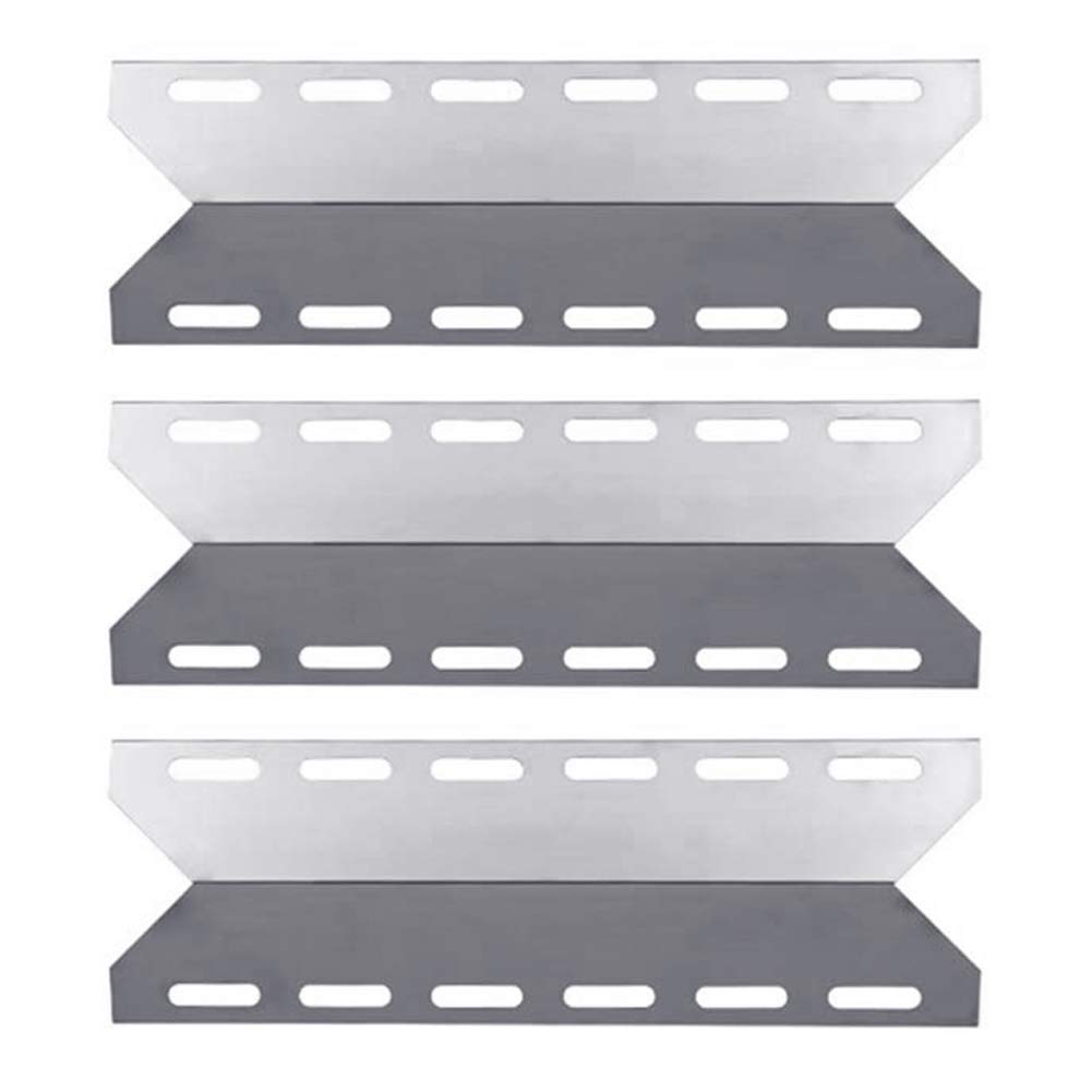 LOKHING 92341 (3-Pack) BBQ Spares Gas Grill Replacement Parts Stainless Steel BBQ Heat Plate Gas Grill Heat Shield Tent for Charmglow, Nexgrill, Kirkland, Perfect Flame and Others Models Gas Grill