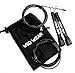 WOD Wear Jump Rope - Speed Rope, Ultra Fast Adjustable Speed Cable Rope for Boxing, Traveling Workouts, MMA, Exercise and Fitness, 100% Guarantee (Black)
