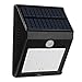 Solar Lights, GLISTENY 16 / 20 LED Motion Activated PIR Wall Light IP65 Weatherproof Outdoor Solars Lamp Wireless Security For Patio Deck Yard Garden Driveway Outside Wall 20LED