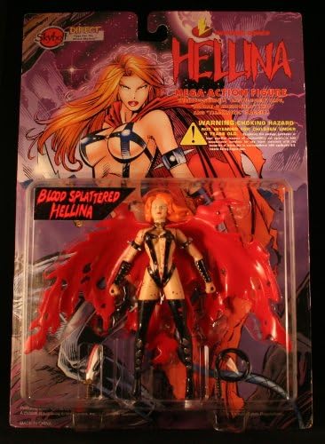 Skybolt Toyz Lightning Comics Hellina Mega Action Figure Blood Splattered Hellina Figure