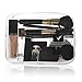 ANRUI Clear Toiletry Bag TSA Approved Travel Carry On Airport Airline Compliant Bag Quart Sized 3-1-1 Kit Travel Luggage Pouch 3 Pack (Clear)