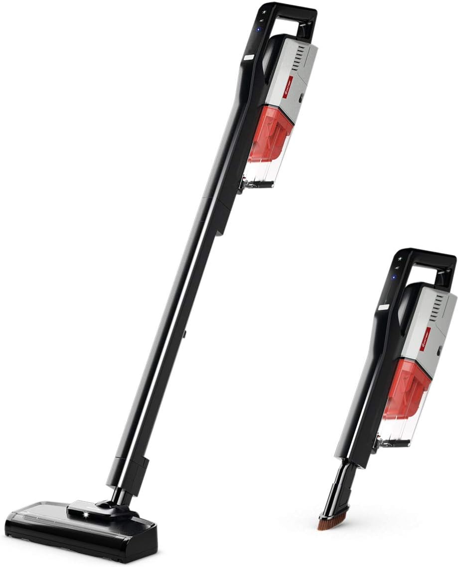 COSTWAY Cordless Rechargeable Vacuum Cleaner, 4 in 1 Lightweight Stick Vacuum with Rechargeable Lithium Ion Battery, 40Min Long-Lasting, 7KPa Powerful Suction, for Home Hard Floor, Carpet, Car, Pet