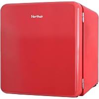 Northair Compact Refrigerator 1.6 Cu.Ft, Classic Style Single Door Small Drink Food Storage Machine Mini Fridge Using for Dorm, Garage, Camper, Basement or Office