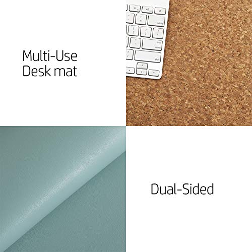 Aothia Office Desk Pad, Natural Cork & PU Leather Dual Side Large Mouse